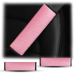 2 Pcs Auto Seat Belt Cover, Breathable Seatbelt Shoulder Harness Pads Strap Helps Protect Your Neck, for a More Comfortable Driving, Car Accessories Compatible with Adults Youth Kids (Purple)