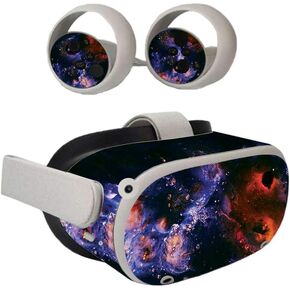 MightySkins Skin Compatible with Oculus Quest 2 - Andromeda | Protective, Durable, and Unique Vinyl Decal wrap Cover | Easy to Apply, Remove, and Change Styles | Made in The USA