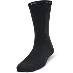 Under Armour Kids' Youth Training Cotton Crew Socks (3 Pairs)