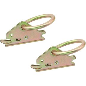 2 pcs O Ring Tie-Down Anchors for E-Track Tie Down System Fixed Anchor Track Fixing Ring