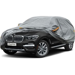 Kayme Heavy Duty Car Cover Custom Fit Ford Bronco 2 Door, Bronco Sport (2020-2024),Waterproof All Weather for Automobiles, Full Exterior Covers Sun Rain UV Protection.