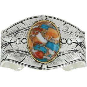 Montana Silversmiths Western Lifestyle Turquoise Cuff Bracelet (Nature's Beauty Glacier)