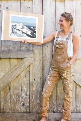 Dovetail Workwear Freshley Overalls for Women, 13 Pockets, Saddle Brown Canvas, SIZE 0x30 in Saudi Arabia