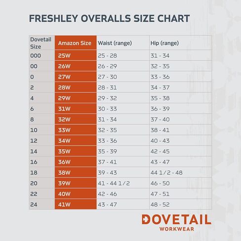 Dovetail Workwear Freshley Overalls for Women, 13 Pockets, Saddle Brown Canvas, SIZE 0x30 in Saudi Arabia