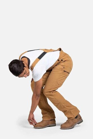 Dovetail Workwear Freshley Overalls for Women, 13 Pockets, Saddle Brown Canvas, SIZE 0x30 in Saudi Arabia