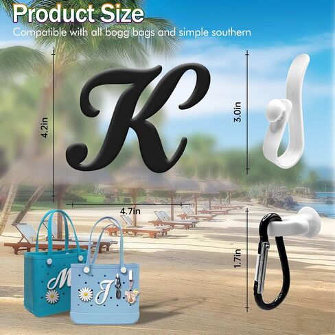 4 Pcs Charms for Bogg Bag，Insert Alphabet Letter Charms for Bogg Bag and Simple Mothern Beach Totes for Handbag DIY in Saudi Arabia