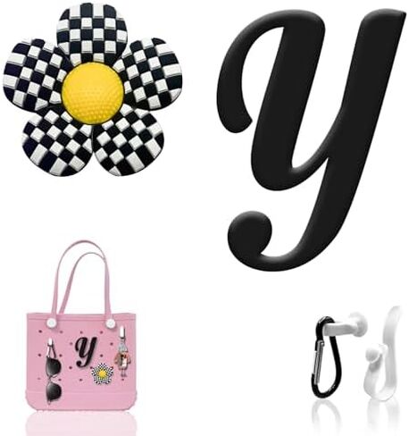 4 Pcs Charms for Bogg Bag，Insert Alphabet Letter Charms for Bogg Bag and Simple Mothern Beach Totes for Handbag DIY in Saudi Arabia