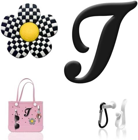4 Pcs Charms for Bogg Bag，Insert Alphabet Letter Charms for Bogg Bag and Simple Mothern Beach Totes for Handbag DIY in Saudi Arabia