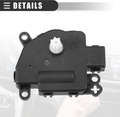 استبدال مشغل مزيج باب الهواء لسخان السيارة من Motoforti، لسيارة Ford Expedition 2007 2008 2009 2010 2011 2012 2013 2014، معدن بلاستيكي، رقم 7L1Z19E616A، أسود in Saudi Arabia
