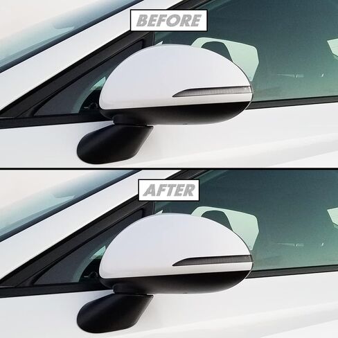 لون دخان الفينيل المقطوع مسبقًا من SlickMod لسيارة Hyundai Sonata Sidemarker 2020-2022 (4. علامة جانبية، 20% دخان داكن) in Kuwait