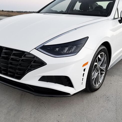 لون دخان الفينيل المقطوع مسبقًا من SlickMod لسيارة Hyundai Sonata Sidemarker 2020-2022 (4. علامة جانبية، 20% دخان داكن) in Kuwait