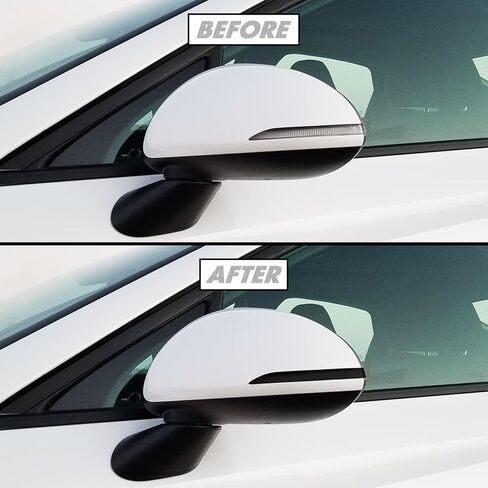 لون دخان الفينيل المقطوع مسبقًا من SlickMod لسيارة Hyundai Sonata Sidemarker 2020-2022 (4. علامة جانبية، 20% دخان داكن) in Kuwait