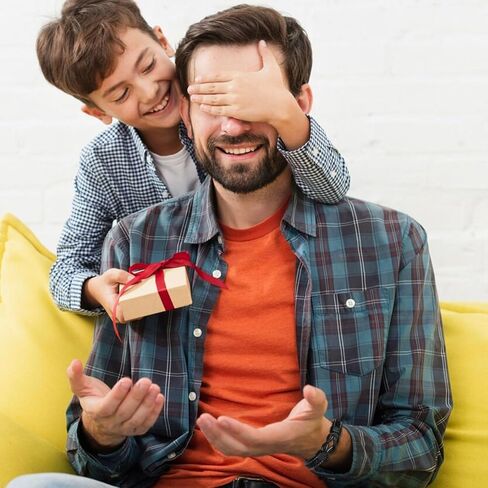 VU100 Gifts for Son/Dad/Man Forever Linked Together Braided Leather Bracelet for Men Inspirational Gifts Graduation Fathers Day Birthday Gifts for Dad Boyfriend Husband Boy Teenage (Black/Brown) in Kuwait