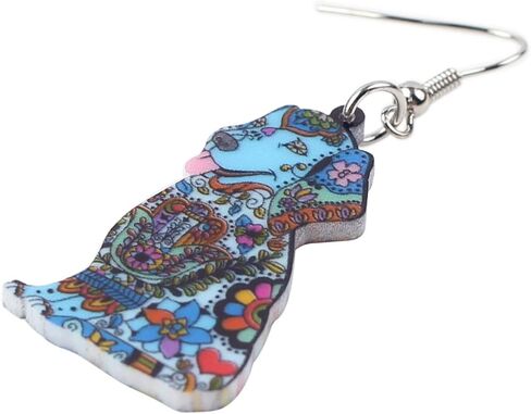 أقراط كلب أكريليك لطيفة على شكل لابرادور ريتريفر مجوهرات متدلية للنساء المراهقات هدايا لمحبي الكلاب in Kuwait