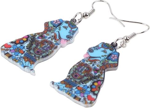 أقراط كلب أكريليك لطيفة على شكل لابرادور ريتريفر مجوهرات متدلية للنساء المراهقات هدايا لمحبي الكلاب in Kuwait