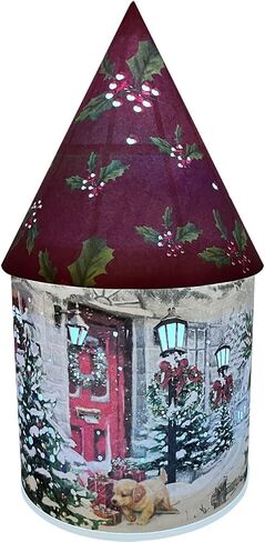 Light Up Fairy House, Santa House, Gift for Children, Use as a Night Light, Paper Lantern, X'Mas a Small Dog in Saudi Arabia