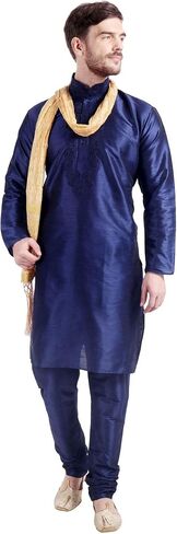 Maple Clothing Men's Art Silk Indian Kurta Set Wedding Wear Clothing in Saudi Arabia
