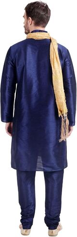 Maple Clothing Men's Art Silk Indian Kurta Set Wedding Wear Clothing in Saudi Arabia