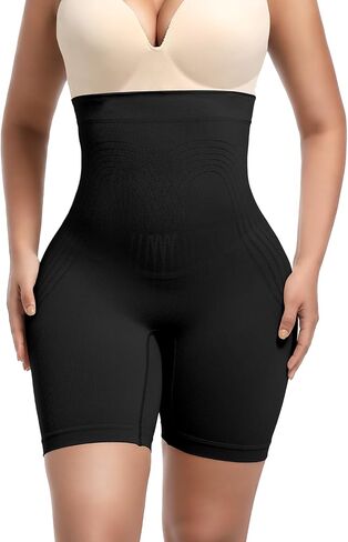 Shapewear Shorts for Women Tummy Control High Waisted Body Shaper Seamless Slip Shorts Under Dresses Thigh Slimmer in Saudi Arabia
