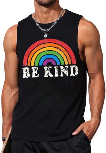 Mens Workout Tank Top Gym Muscle Fitness Running Hawaiian Beach Sleeveless Shirts in Saudi Arabia