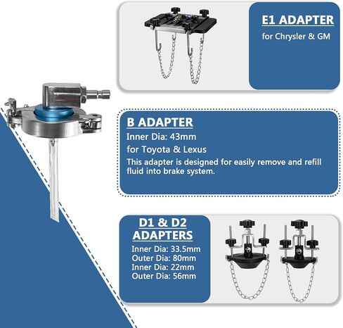 الفرامل أسطوانة رئيسية النازف عدة الفرامل النازف طقم محوّل ضغط الفرامل النازف مع 12 قطعة محولات اسطوانة رئيسية in Kuwait