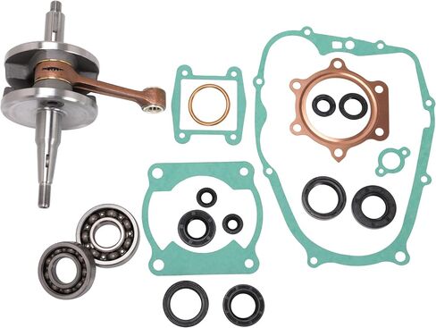 Engine Crankshaft Bottom+ Gasket Kit Top Bottom End Rebuild Kit Compatible with Yama-ha Blaster 200 YFS200 1988-2006 93102-25331-00 2XJ-11631-01-97 93306-30556-00 in Saudi Arabia