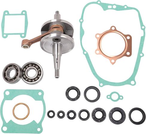Engine Crankshaft Bottom+ Gasket Kit Top Bottom End Rebuild Kit Compatible with Yama-ha Blaster 200 YFS200 1988-2006 93102-25331-00 2XJ-11631-01-97 93306-30556-00 in Saudi Arabia