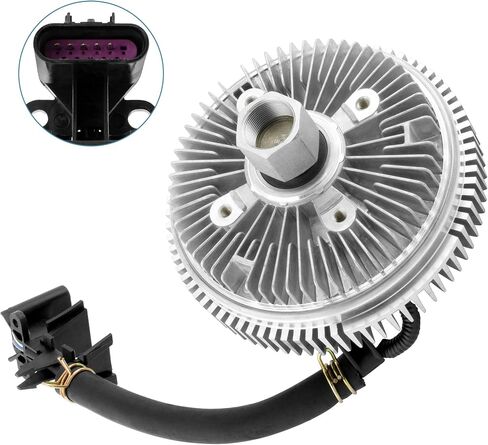 BOXI 622-001 قابض مروحة تبريد المبرد الكهربائي مع حزام يناسب 2002-2009 Chevy Trailblazer لـ GMC Envoy Jimmy لـ Isuzu Ascender Bravada لـ Saab 9-7X 25790869 15293048 376734021 15-40133 in Saudi Arabia
