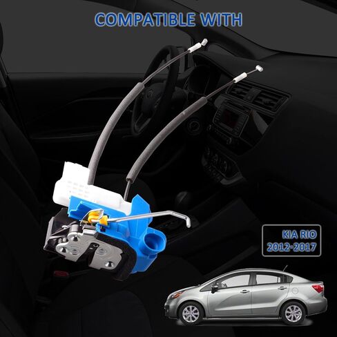 Front Driver Side Door Lock Actuator Motor Compatible for Kia Rio 2012-2017 (6 pins) with Key Hole Replacement Left Door Latch in Saudi Arabia