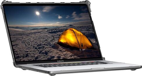 UAG مصمم لجهاز MacBook Pro 13 بوصة 2020-2021 M1، 2022 M2 (A2289، A2251 & A2338) غطاء كمبيوتر محمول Plyo شفاف شفاف، خفيف الريش، متين عسكريًا تم اختباره من قبل URBAN ARMOR GEAR in Kuwait