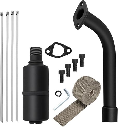 Exhaust Muffler Silencer Pipe with Heat Exhaust Wrap for Predator 212 Performance Parts for Predator 196cc 224cc 200cc 6.5HP Honda GX160 GX200 Engine Coleman CT200u BT200X Go Kart Mini Bike Exhaust in Kuwait