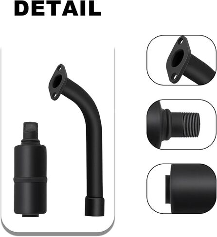 Exhaust Muffler Silencer Pipe with Heat Exhaust Wrap for Predator 212 Performance Parts for Predator 196cc 224cc 200cc 6.5HP Honda GX160 GX200 Engine Coleman CT200u BT200X Go Kart Mini Bike Exhaust in Kuwait