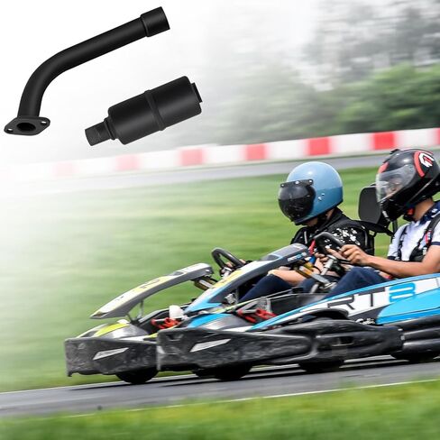 Exhaust Muffler Silencer Pipe with Heat Exhaust Wrap for Predator 212 Performance Parts for Predator 196cc 224cc 200cc 6.5HP Honda GX160 GX200 Engine Coleman CT200u BT200X Go Kart Mini Bike Exhaust in Kuwait