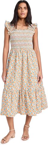 فستان طويل بطبعة زهور للنساء من English Factory in Kuwait