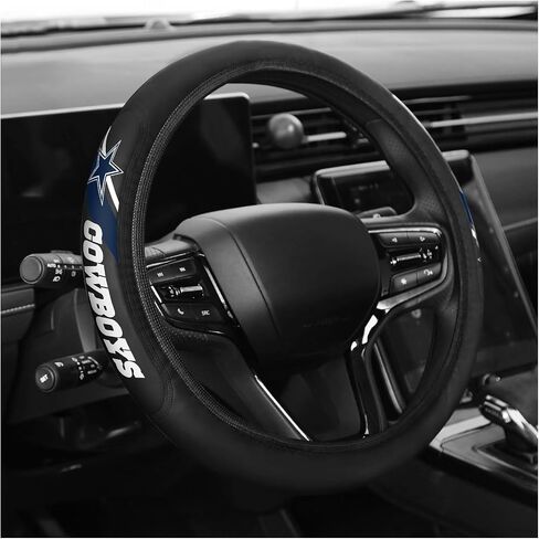 Leather for Cowboys Steering Wheel Cover fit Cowboys Car Accessories for Sports Fans,Universal Size14-15 Inch fit Most car SUV Trucks. (for NZ) in Saudi Arabia