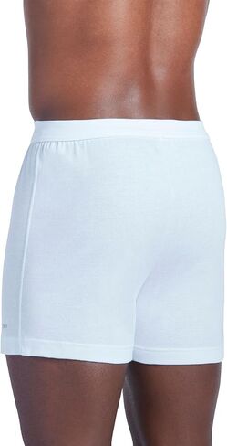 Jockey Men's Underwear Seamless Waistband Knit 4.5" Boxer, White, XL in Saudi Arabia