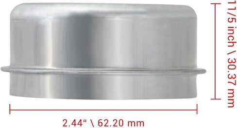 1.98 Trailer Axle Wheel Hub and Bearing Grease Cover Dust Cap 2k 3.5k 3,500 lb Compatible with Dexter Most 2000-3500 Pound Trailer Hub Bearing Dust Cap 2Pcs in Kuwait
