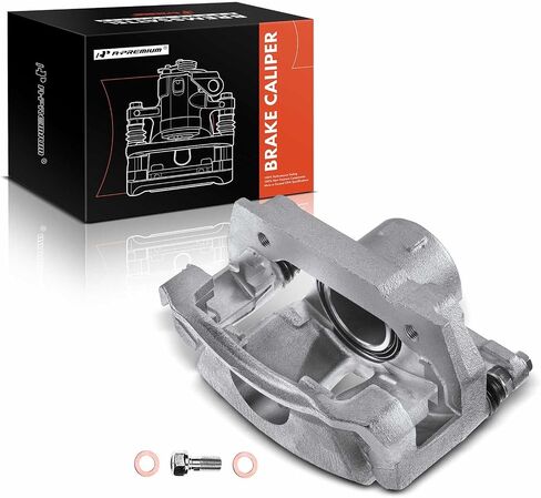 A-Premium Disc Brake Caliper Assembly with Bracket Compatible with Select Lexus Models - IS250 2006 2007 2008 2009 2010 2011 2012 2013 2014 2015 - Front Driver and Passenger Side, 2-PC Set in Saudi Arabia