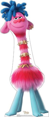 Cardboard People Velvet & Veneer Life Size Cardboard Cutout Standup - Trolls Band Together (2023 Film) in Saudi Arabia