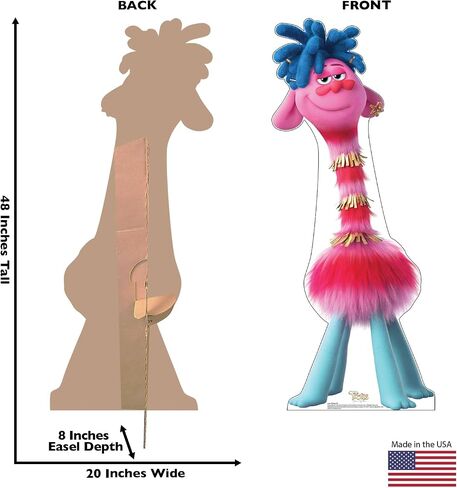 Cardboard People Velvet & Veneer Life Size Cardboard Cutout Standup - Trolls Band Together (2023 Film) in Saudi Arabia