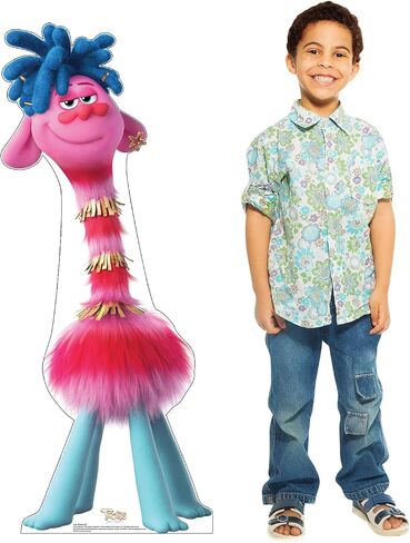 Cardboard People Velvet & Veneer Life Size Cardboard Cutout Standup - Trolls Band Together (2023 Film) in Saudi Arabia