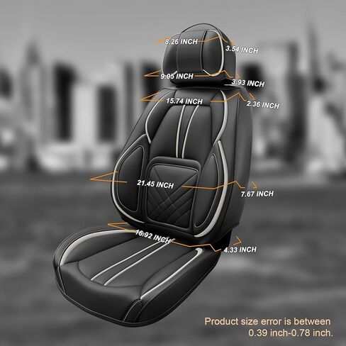 ASLONG 5PCS 2025 Front and Back Car Seat Covers Auto Interior Accessories with Water Proof Nappa Leather for Cars SUV Pick-up Truck Universal Comfortable and breathable (Full Set, Beige) in Kuwait
