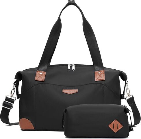 Coolife Travel Tote Bag Weekender Bag Carry On Bag with Detachable Shoulder Strap Zipper Pockets Wet Pocket in Saudi Arabia