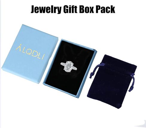 5CT Oval Cut Engagement/Promise Ring for Her, 925 Sterling Silver Simulated Diamond Wedding Ring Jewelry Gifts for Her in Saudi Arabia