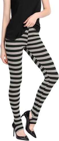 Allegra K Women's Leggings Printed High Waist Elastic Waistband Party Yoga Christmas Stirrup Pants in Saudi Arabia