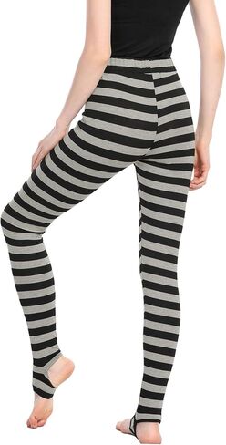 Allegra K Women's Leggings Printed High Waist Elastic Waistband Party Yoga Christmas Stirrup Pants in Saudi Arabia