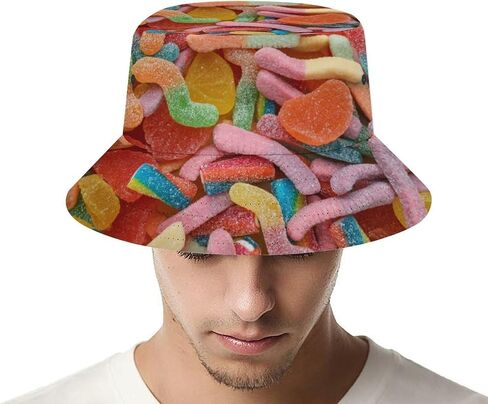 Baked Beans Bucket Hat Unisex Fisherman Hats Summer Sun Cap Outdoor Travel Beach for Women and Men in Saudi Arabia
