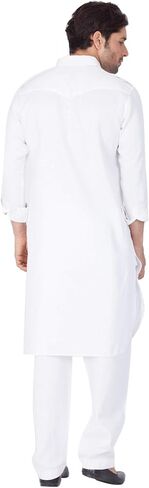 Elina fashion Men's Tunic Cotton Pathani Style Set Indian Pakistani Traditional Wear in Saudi Arabia