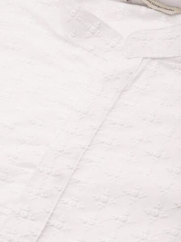 Men's Chikankari Embroidered Kurta And Chudidar Set in Kuwait