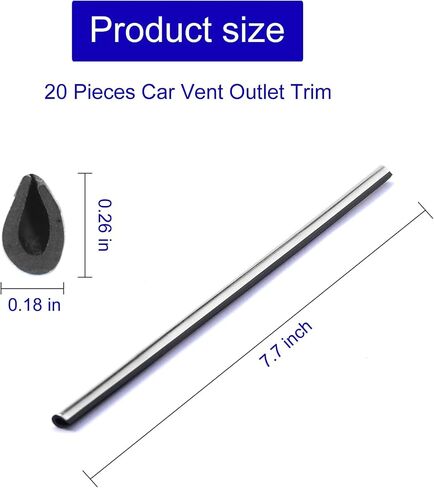 Car Air Conditioner Decoration Strip for Vent Outlet, Universal Waterproof Bendable Trim, Car Interior Accessories (Silver) in Saudi Arabia
